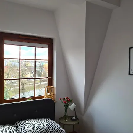 شقة Przystan 21 - View Apartament, Bulwar, Klimatyzacja, Wanna, Parking ايوافا